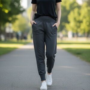 Athleta Venice Heather Gray Jogger Sweatpants X Small Petite